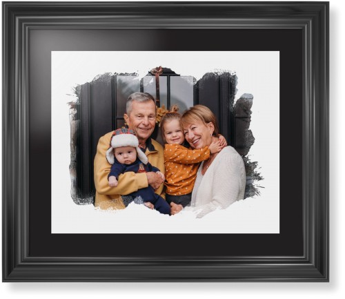 Brushed Moments Landscape Framed Print, Black, Classic, Black, Black, Single piece, 16x20, White, white