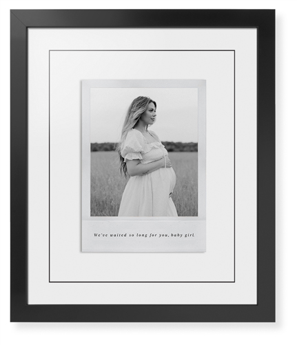 Simple Photo Frame Framed Print, Black, Contemporary, Black, White, Single piece, 16x20, White, white