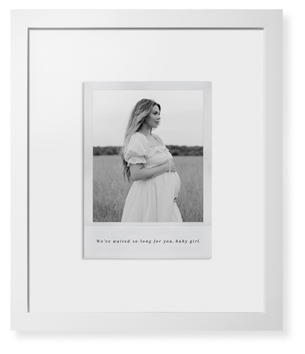 Simple Photo Frame Framed Print, White, Contemporary, White, White, Single piece, 16x20, White
