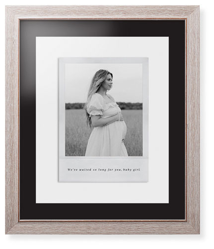 Simple Photo Frame Framed Print, Rustic, Modern, None, Black, Single piece, 16x20, White