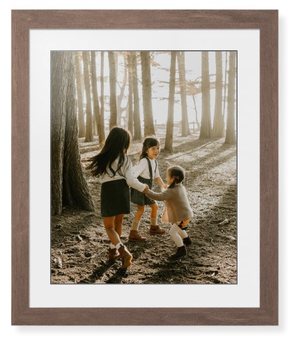 Photo Gallery Framed Print, Walnut, Contemporary, Black, White, Single piece, 16x20, Multicolor