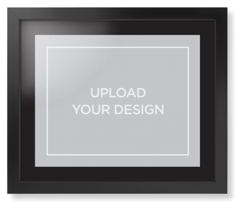 Upload Your Own Design Framed Print, Black, Contemporary, Black, Black, Single piece, 16x20, Multicolor