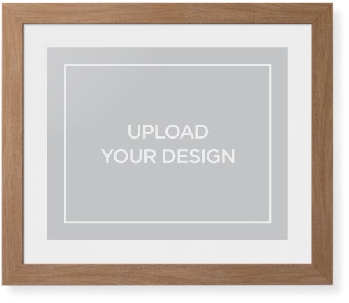 Upload Your Own Design Framed Print, Natural, Contemporary, None, White, Single piece, 16x20, Multicolor