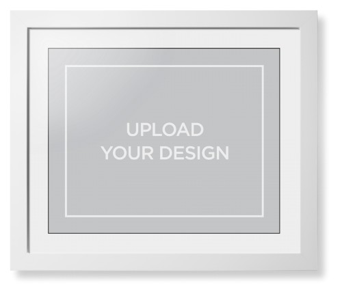 Upload Your Own Design Framed Print, White, Contemporary, Black, White, Single piece, 16x20, Multicolor