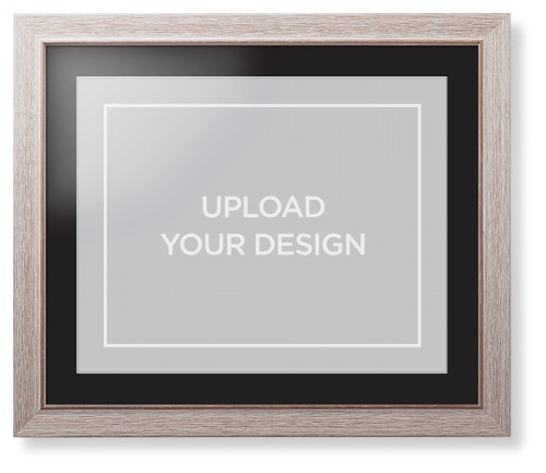 Upload Your Own Design Framed Print, Rustic, Modern, White, Black, Single piece, 16x20, Multicolor, multi