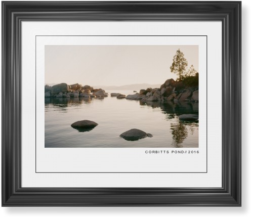 Modern Gallery Framed Print, Black, Classic, Black, White, Single piece, 16x20, White