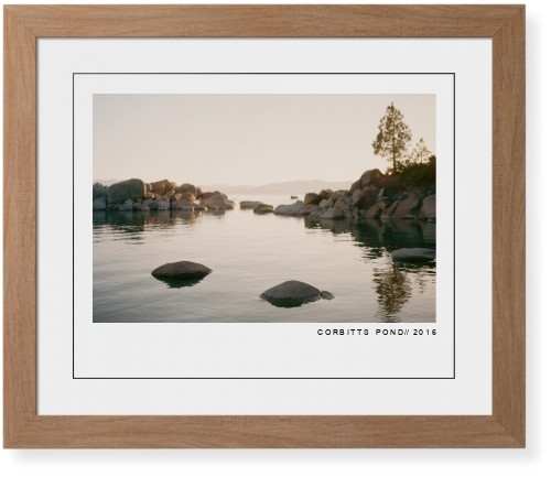 Modern Gallery Framed Print, Natural, Contemporary, Black, White, Single piece, 16x20, White