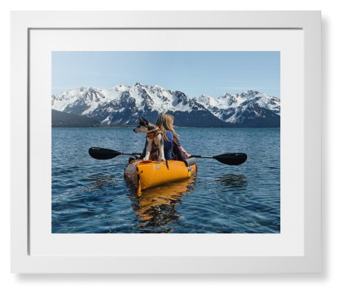 Photo Gallery Landscape Framed Print, White, Contemporary, White, White, Single piece, 16x20, Multicolor, multi