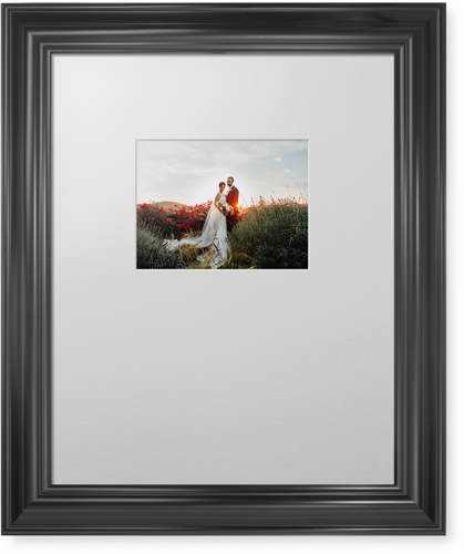 Offset Rectangle Landscape Deluxe Mat Framed Print, Black, Classic, White, Single piece, 16x20, Multicolor, multi