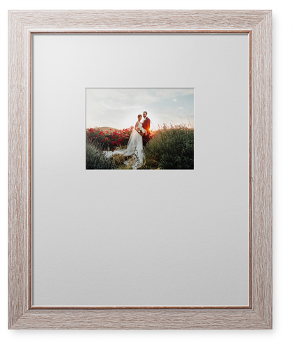 Offset Rectangle Landscape Deluxe Mat Framed Print, Rustic, Modern, White, Single piece, 16x20, Multicolor, multi