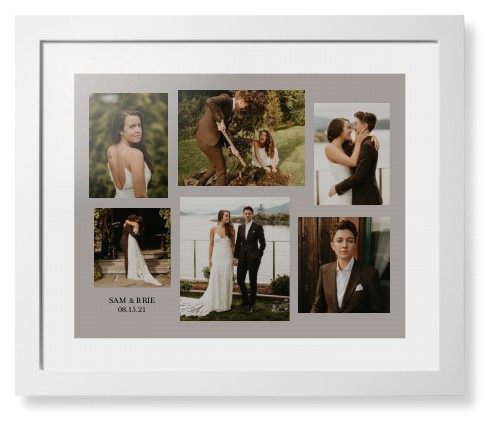 Gallery Collage of Six Framed Print, White, Contemporary, None, White, Single piece, 16x20, Multicolor