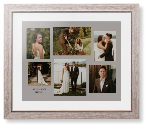 Gallery Collage of Six Framed Print, Rustic, Modern, Black, White, Single piece, 16x20, Multicolor, multi