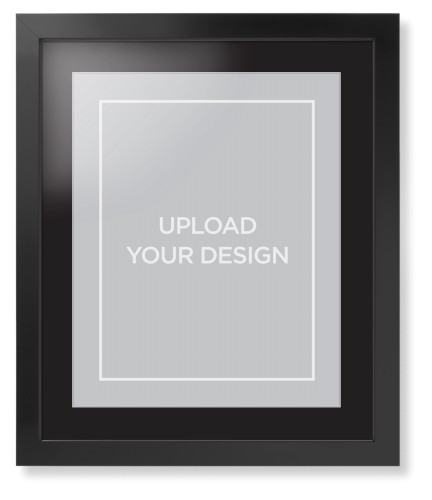 Upload Your Own Design Portrait Framed Print, Black, Contemporary, White, Black, Single piece, 16x20, Multicolor, multi