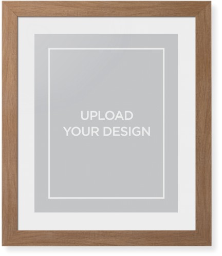 Upload Your Own Design Portrait Framed Print, Natural, Contemporary, White, White, Single piece, 16x20, Multicolor, multi