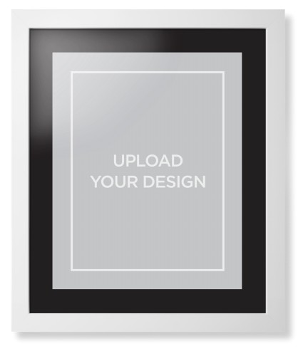 Upload Your Own Design Portrait Framed Print, White, Contemporary, Black, Black, Single piece, 16x20, Multicolor, multi