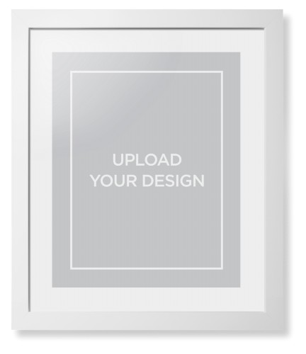 Upload Your Own Design Portrait Framed Print, White, Contemporary, White, White, Single piece, 16x20, Multicolor, multi