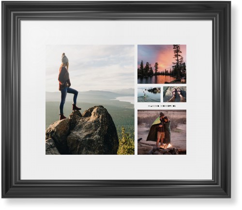 Hero Collage Framed Print, Black, Classic, None, White, Single piece, 16x20, Multicolor, multi