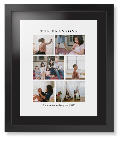Gallery Montage of Memories Framed Print, Black, Contemporary, Black, Black, Single piece, 16x20, White, white
