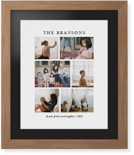 Gallery Montage of Memories Framed Print, Natural, Contemporary, White, Black, Single piece, 16x20, White, white