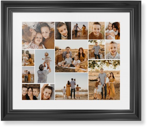 Gallery of Fifteen Framed Print, Black, Classic, White, White, Single piece, 16x20, Multicolor