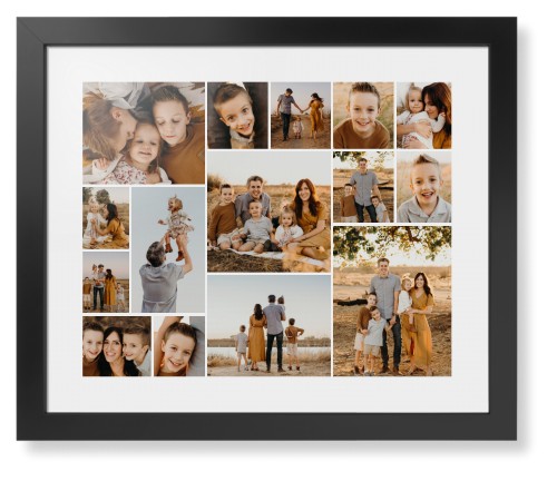 Gallery of Fifteen Framed Print, Black, Contemporary, None, White, Single piece, 16x20, Multicolor, multi