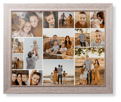 Gallery of Fifteen Framed Print, Rustic, Modern, None, None, Single piece, 16x20, Multicolor, multi