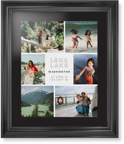 Modern Adventure Gallery Of Six Framed Print, Black, Classic, None, Black, Single piece, 16x20, Multicolor