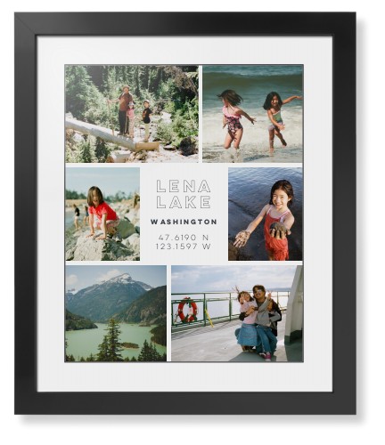 Modern Adventure Gallery Of Six Framed Print, Black, Contemporary, Black, White, Single piece, 16x20, Multicolor, multi