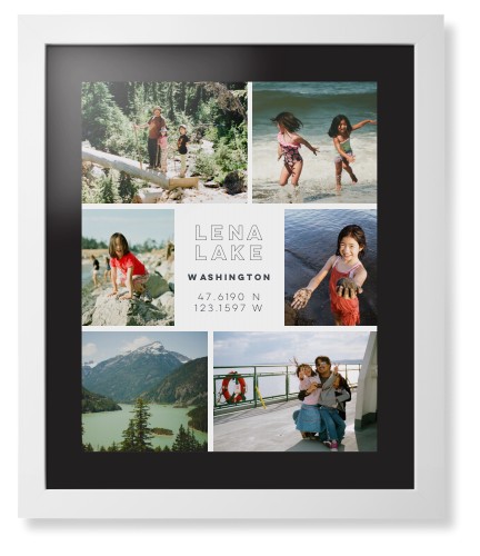 Modern Adventure Gallery Of Six Framed Print, White, Contemporary, Black, Black, Single piece, 16x20, Multicolor, multi