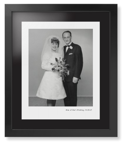 Modern Gallery of One Portrait Framed Print, Black, Contemporary, Black, Black, Single piece, 16x20, Multicolor