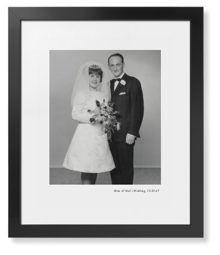 Modern Gallery of One Portrait Framed Print, Black, Contemporary, White, White, Single piece, 16x20, Multicolor