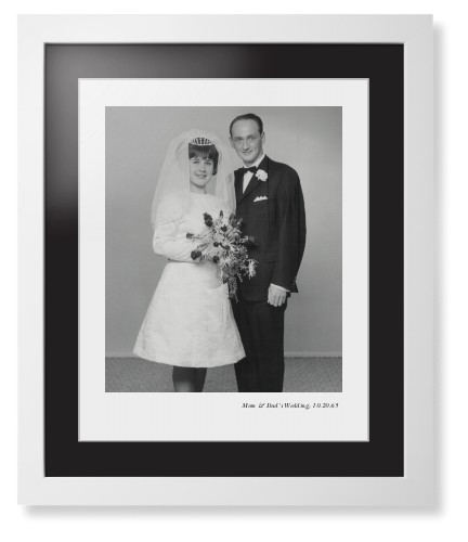 Modern Gallery of One Portrait Framed Print, White, Contemporary, White, Black, Single piece, 16x20, Multicolor, multi