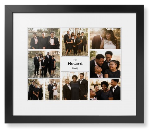 Modern Family Collage Framed Print, Black, Contemporary, None, White, Single piece, 16x20, White, white