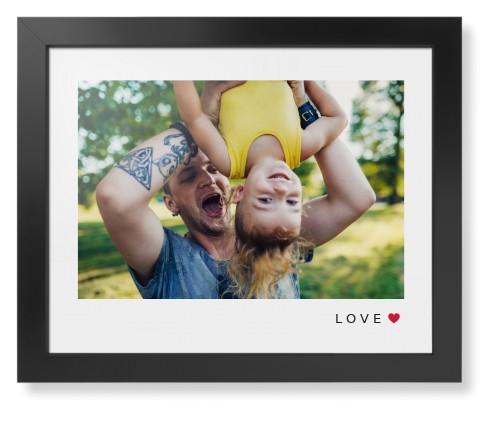 Modern Love Heart Framed Print, Black, Contemporary, None, None, Single piece, 16x20, White