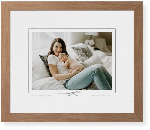 Whimsical Border of One Framed Print, Natural, Contemporary, White, White, Single piece, 16x20, Gray, silver