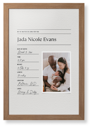 Journal Entry Framed Print, Natural, Contemporary, None, None, Single piece, 20x30, White, white