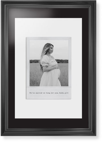 Simple Photo Frame Framed Print, Black, Classic, Black, Black, Single piece, 20x30, White