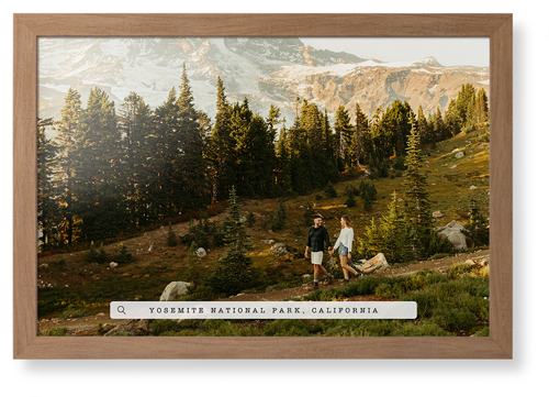 Travel Banner Framed Print, Natural, Contemporary, None, None, Single piece, 20x30, White, white