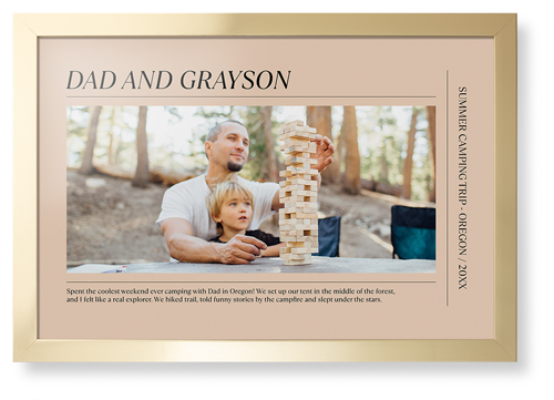 Editorial Snapshot Framed Print, Matte Gold, Contemporary, None, None, Single piece, 20x30, Beige, sand