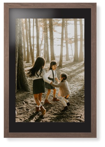 Photo Gallery Framed Print, Walnut, Contemporary, None, Black, Single piece, 20x30, Multicolor