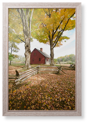 Barn in Autumn Framed Print, Rustic, Modern, None, None, Single piece, 20x30, Multicolor