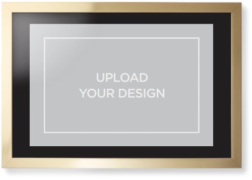 Upload Your Own Design Framed Print, Matte Gold, Contemporary, None, Black, Single piece, 20x30, Multicolor