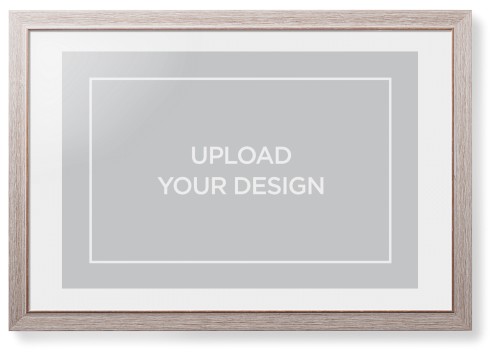 Upload Your Own Design Framed Print, Rustic, Modern, None, White, Single piece, 20x30, Multicolor