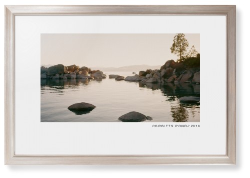 Modern Gallery Framed Print, Metallic, Modern, None, White, Single piece, 20x30, White, white