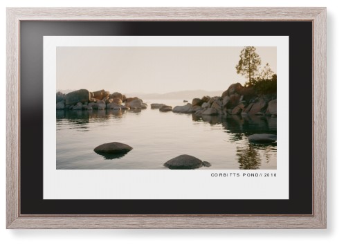 Modern Gallery Framed Print, Rustic, Modern, Black, Black, Single piece, 20x30, White