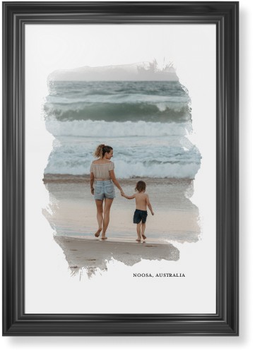 Brushed Moments Framed Print, Black, Classic, None, None, Single piece, 20x30, White