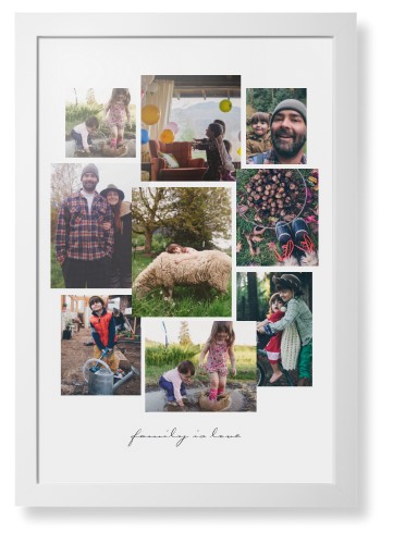 Gallery Collage of Nine Framed Print, White, Contemporary, None, None, Single piece, 20x30, White