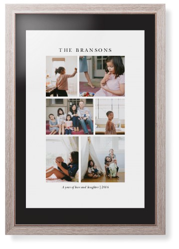 Gallery Montage of Memories Framed Print, Rustic, Modern, Black, Black, Single piece, 20x30, White, white