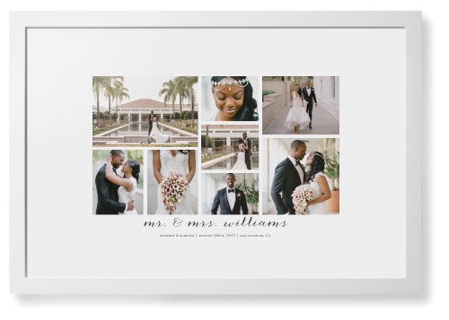 Clean Gallery Collage of Eight Framed Print, White, Contemporary, White, White, Single piece, 20x30, Multicolor
