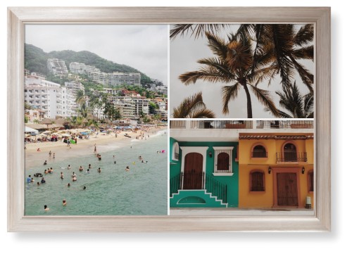 Gallery of Three Framed Print, Metallic, Modern, None, None, Single piece, 20x30, Multicolor, multi